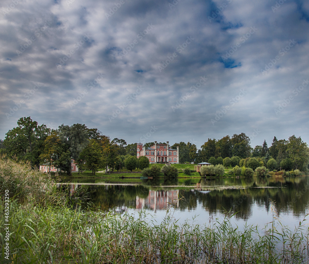Obraz premium Old Birini Manor in Latvia.