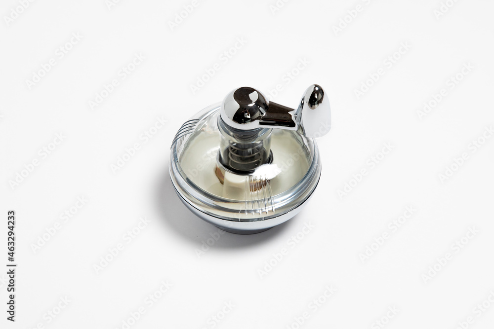 Nutmeg Grinder isolated on white background. Highresolution photo.Mock