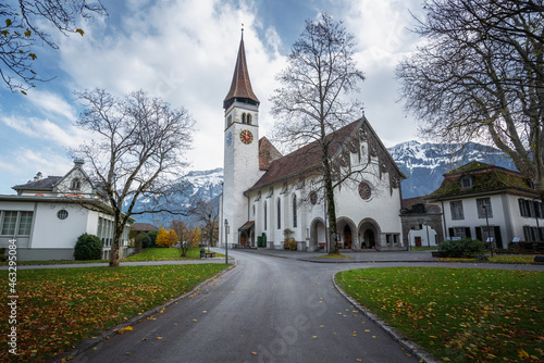 Interlaken Castle Church (Schlosskirche) - Interlaken, Switzerland © diegograndi