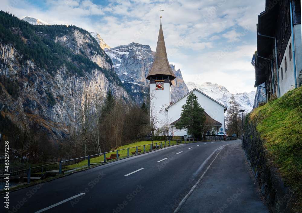 Lauterbrunnen Village Church - Lauterbrunnen, Switzerland
