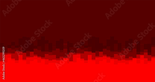 Glitched vector abstract red background with lines