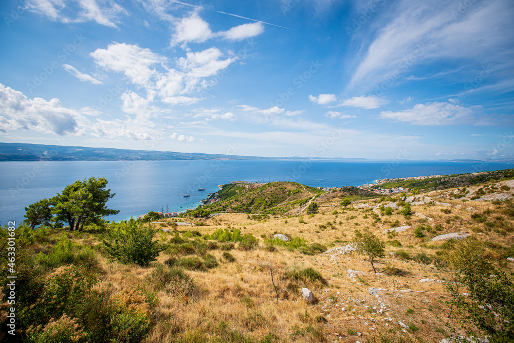 Mountains in Dalmatia on the Adriatic Sea