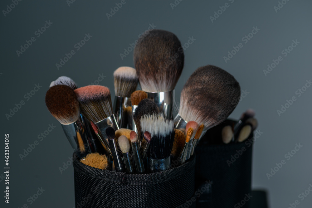 makeup brushes - obrazy, fototapety, plakaty 