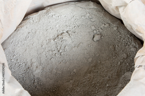 Cement powder in bag package