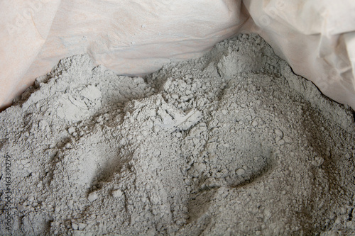 Cement powder in bag package