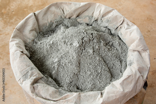 Cement powder in bag package