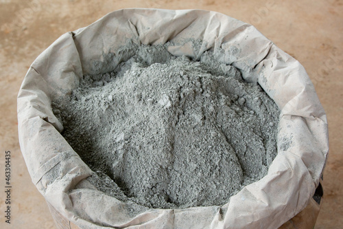 Cement powder in bag package