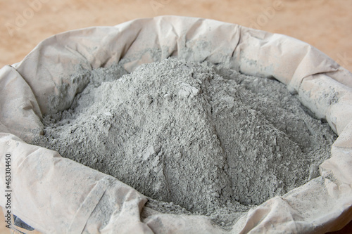 Cement powder in bag package