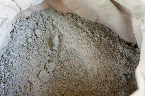 Cement powder in bag package