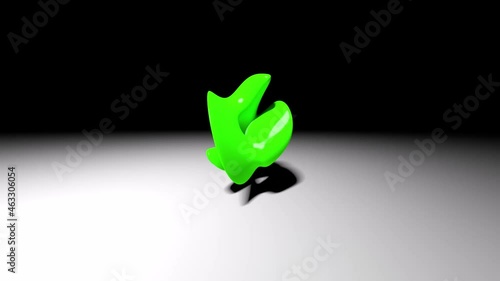 abstract shape background video, shapeless figure movement loop