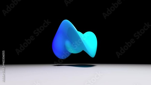 abstract shape background video, shapeless figure movement loop