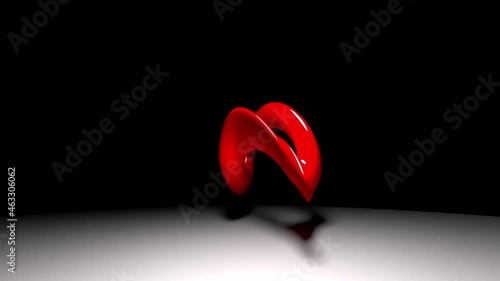 abstract shape background video, shapeless figure movement loop