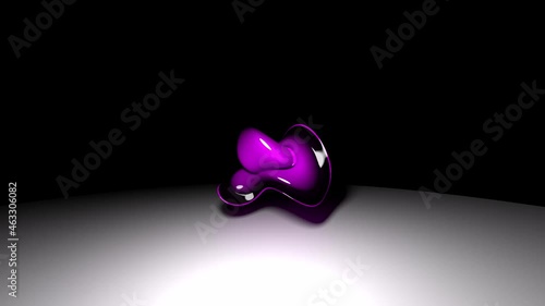 abstract shape background video, shapeless figure movement loop