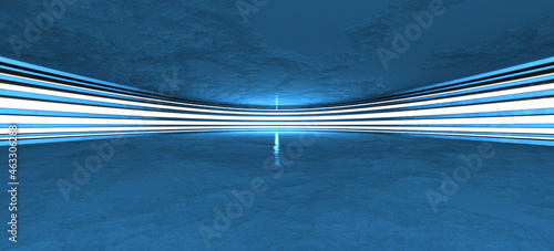 Fototapeta Naklejka Na Ścianę i Meble -  Abstract architecture design. Interior concept. Minimal modern background or modern hall wallpaper. 3d illustration