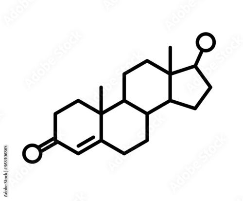 Testosterone chemical formula