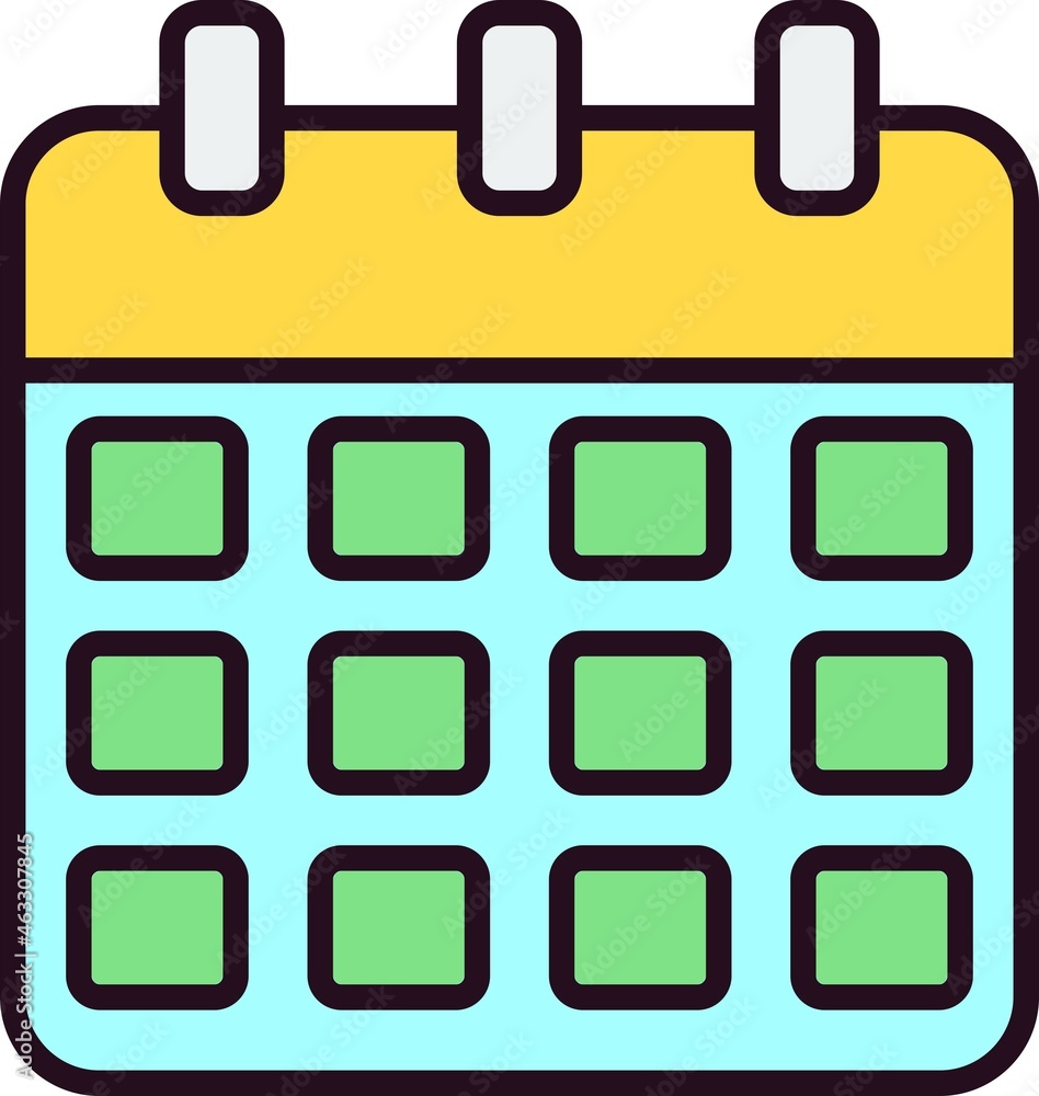 Calender Linear Vector Icon Design Calender Linear Vector Icon Design