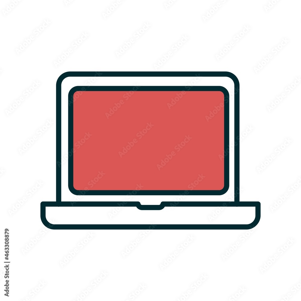 Laptop Filled Linear Vector Icon Design Laptop Filled Linear Vector Icon Design