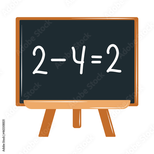 school chalkboard lesson