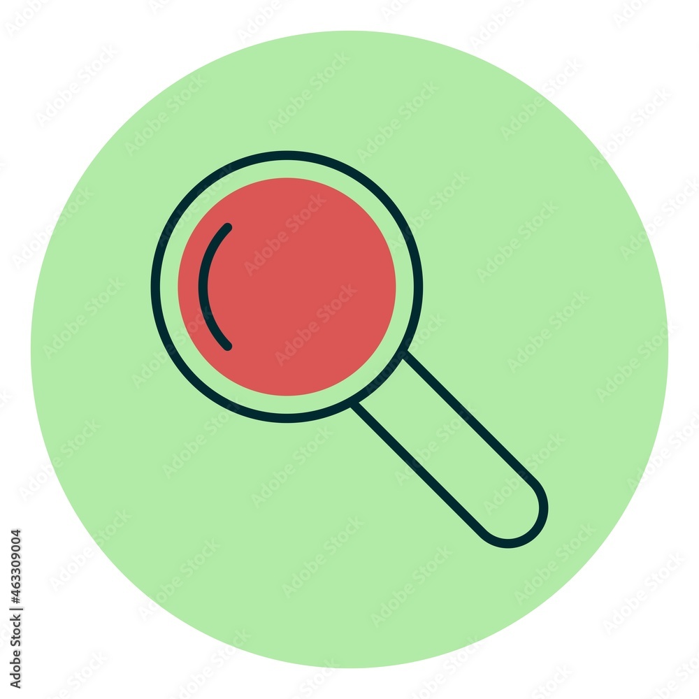 Magnifying Glass Filled Linear Vector Icon Design Magnifying Glass Filled Linear Vector Icon Design