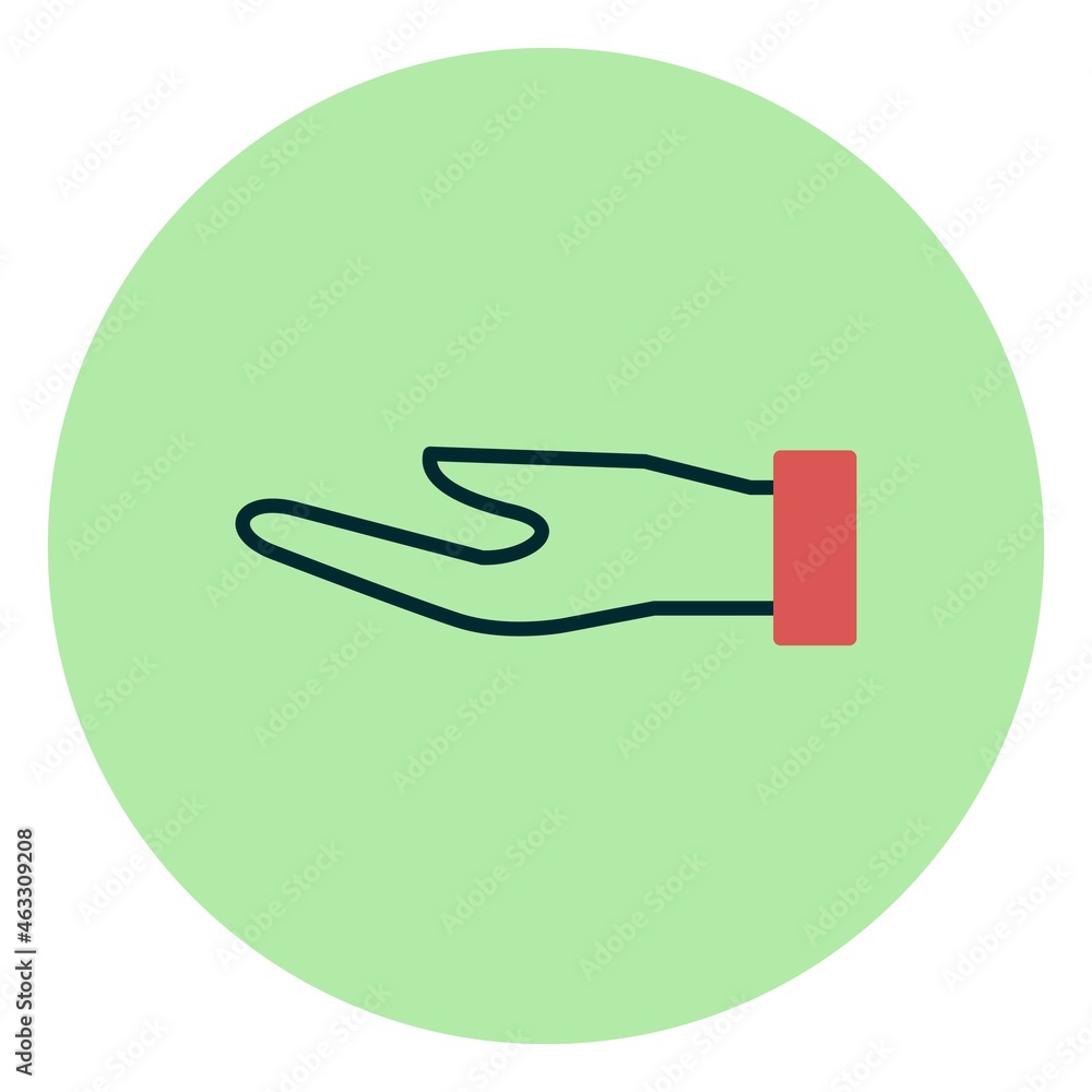 Hand Filled Linear Vector Icon Design Hand Filled Linear Vector Icon Design