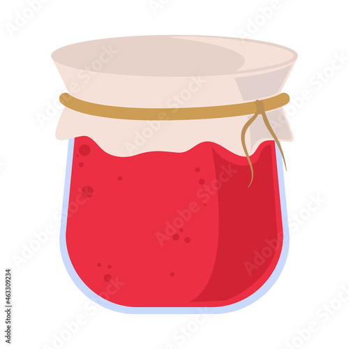 glass jar of jam