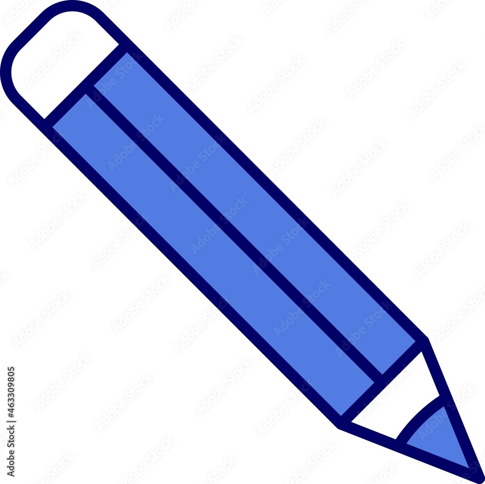 Pencil Filled Linear Vector Icon Design Pencil Filled Linear Vector Icon Design