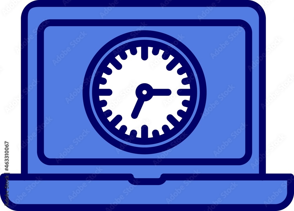 Laptop Screen Filled Linear Vector Icon Design Laptop Screen Filled Linear Vector Icon Design