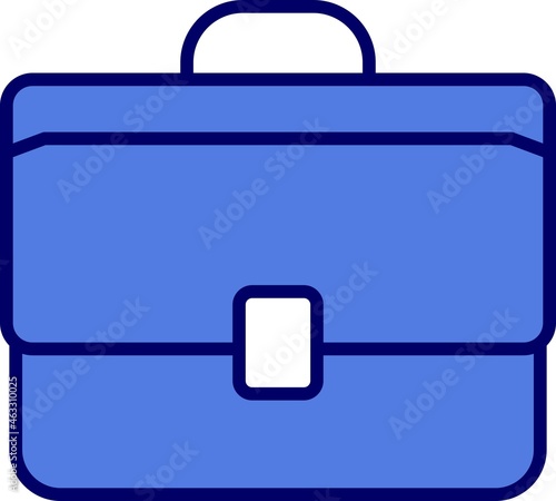 Brief Case Filled Linear Vector Icon Design