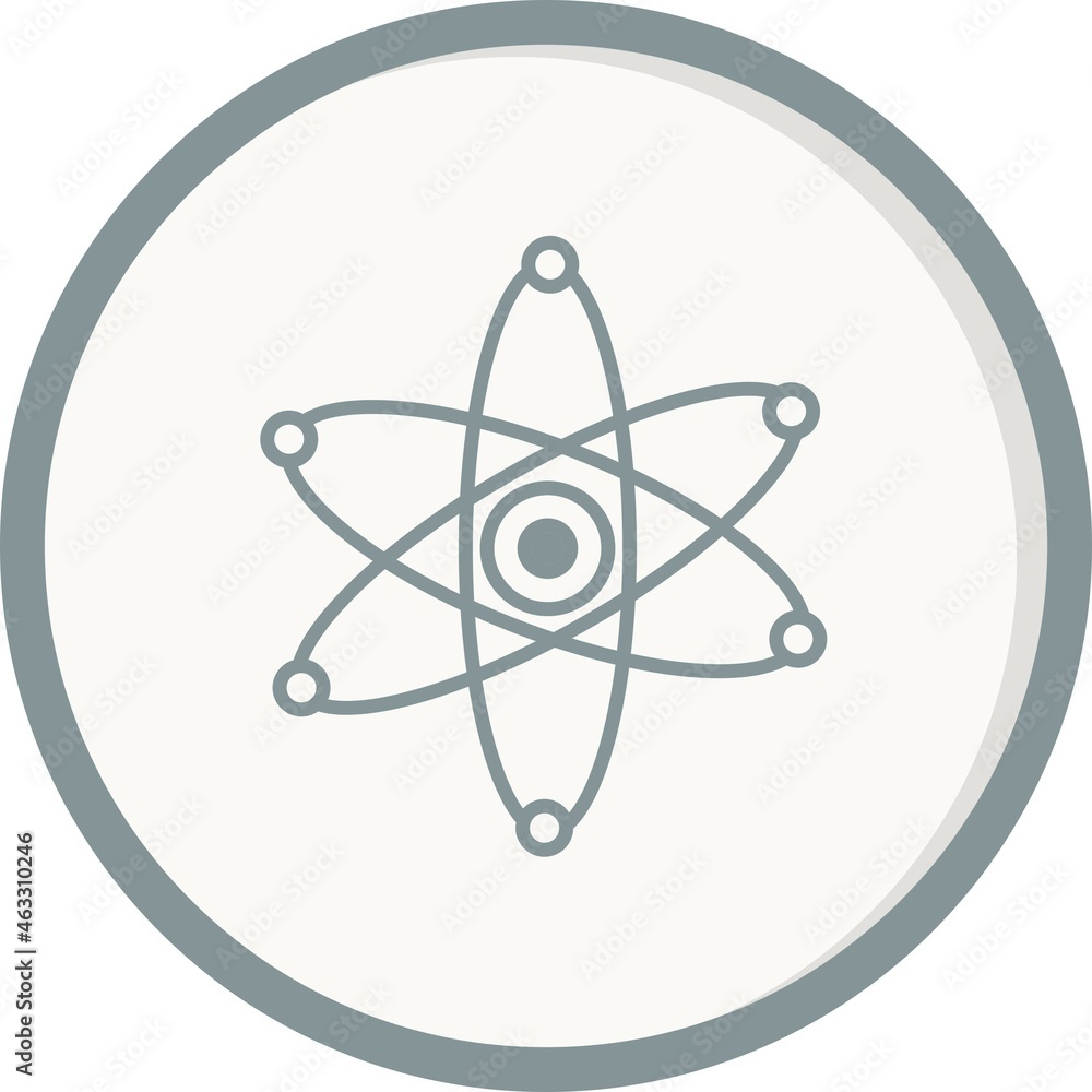 Nucleus Filled Linear Vector Icon Design Nucleus Filled Linear Vector Icon Design