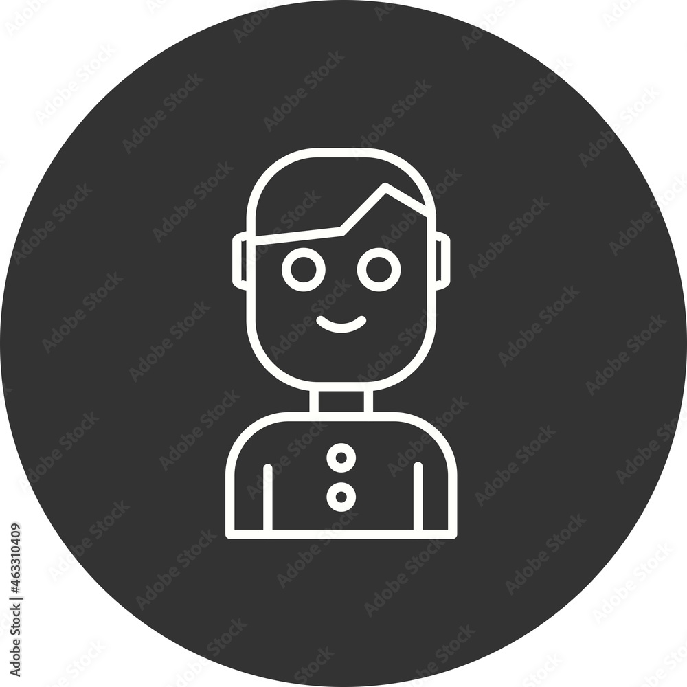 Avatar Filled Linear Vector Icon Design Avatar Filled Linear Vector Icon Design