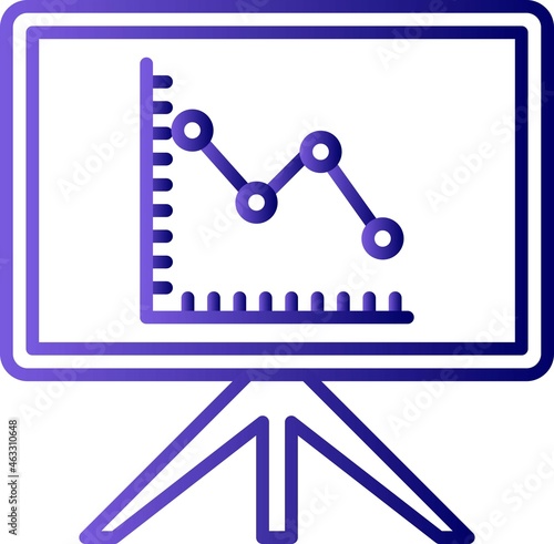 Presentation Filled Linear Vector Icon Design