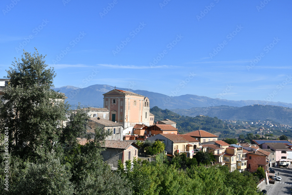 Panoramic view of Ripi, a medieval town of Lazio region, Italy.