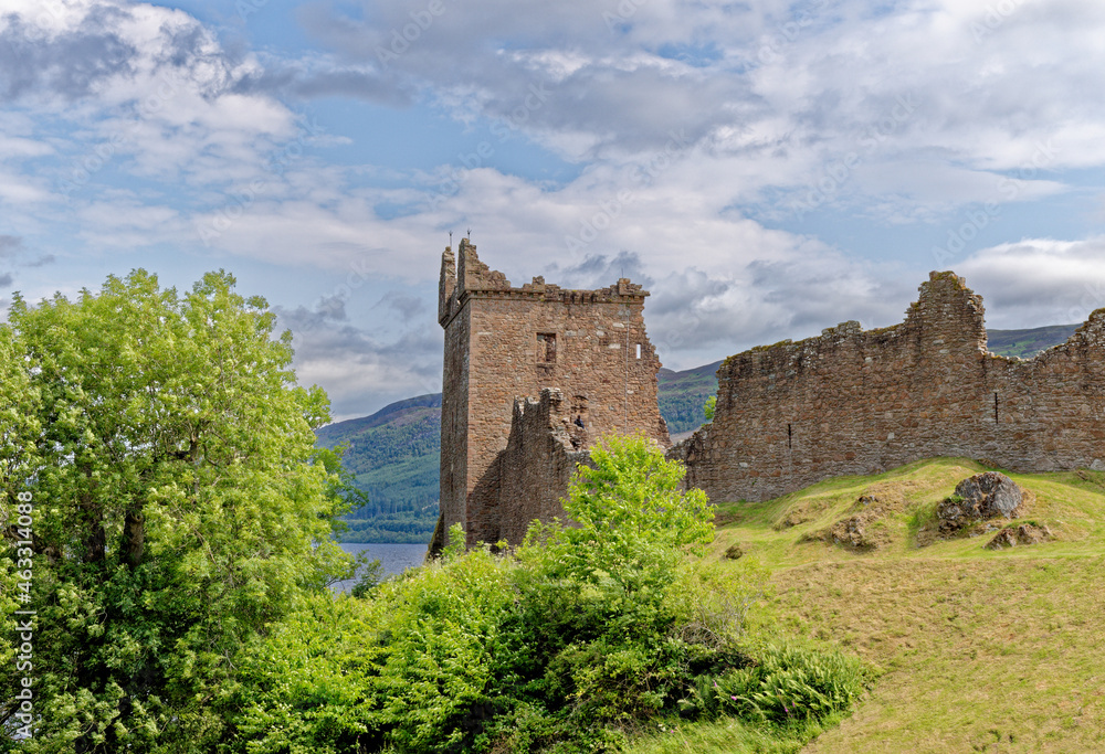 Urquhart Castle on the shore of Loch Ness Urquhart Castle on the shore of Loch Ness