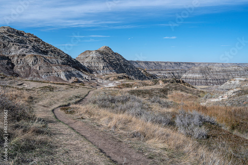 Horse Thief Canyon in the Red Deer River valley near Drumheller, Alberta, Canada photo