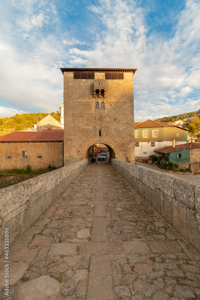 Fortified Tower and Bridge in the town of Ucanha, in Tarouca, Viseu, Portugal Fortified Tower and Bridge in the town of Ucanha, in Tarouca, Viseu, Portugal