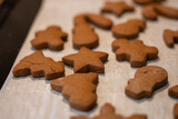 Small Gingerbread Cookies Fresh out of the Oven