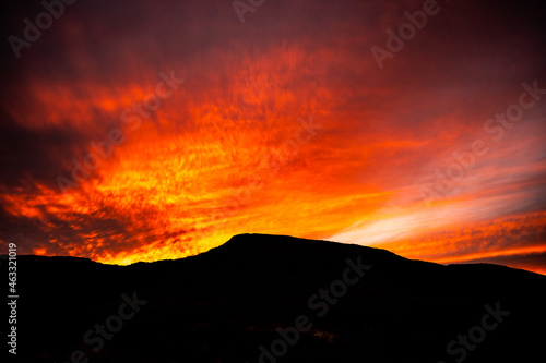 Sunset and Silhouette In Big Bend