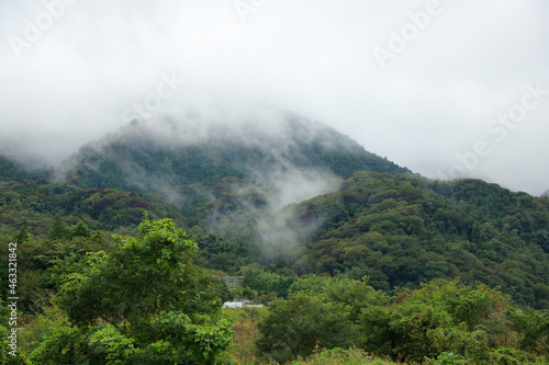 clouds over the mountains