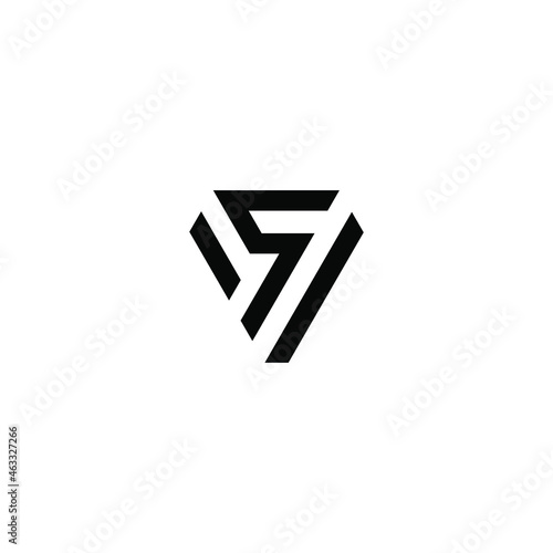 sv latter vector logo abstrack