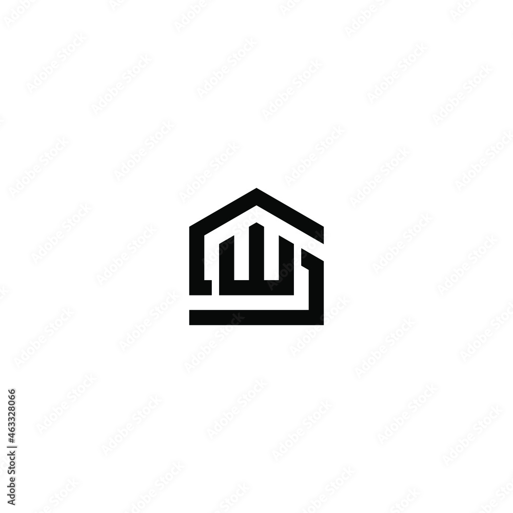 sw latter vector logo abstrack sw latter vector logo abstrack