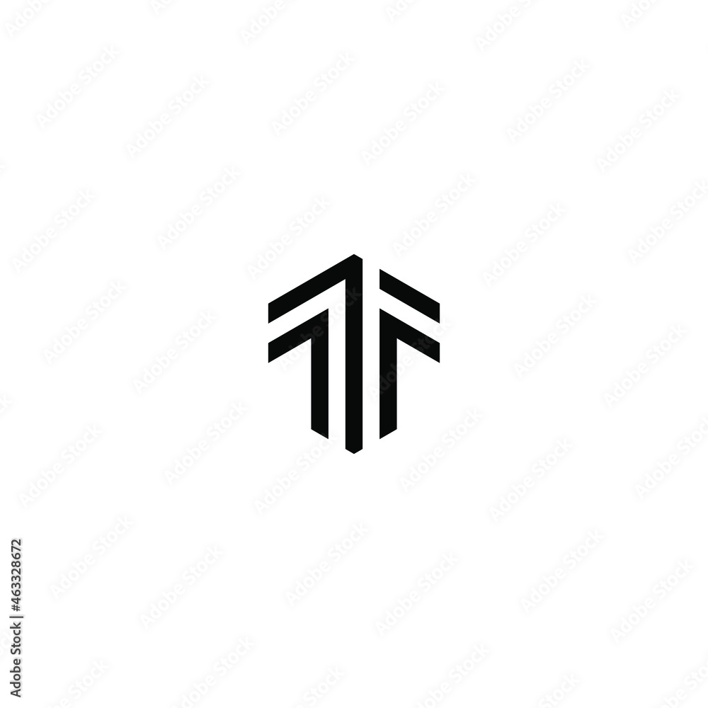 tf latter vector logo abstrack tf latter vector logo abstrack