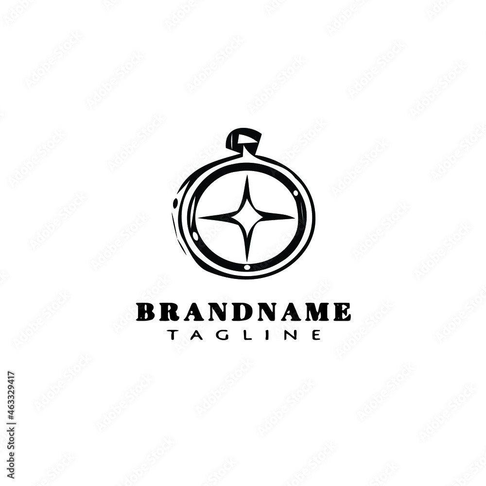 compass logo icon template black isolated vector illustration compass logo icon template black isolated vector illustration