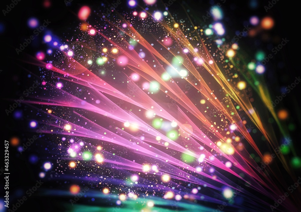 Fototapeta premium カラフルな光の抽象的な背景