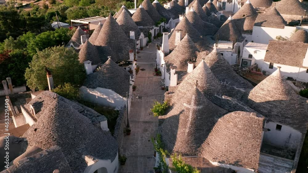 custom made wallpaper toronto digitalBeautiful aerial view of the traditional trulli houses in Alberobello, province Bari, region Puglia, Italy