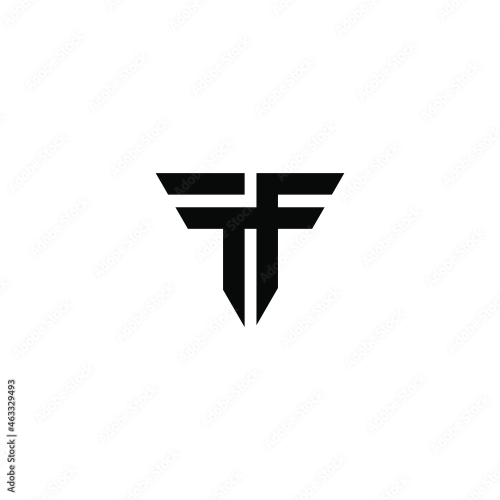 Fototapeta premium tf latter vector logo abstrack