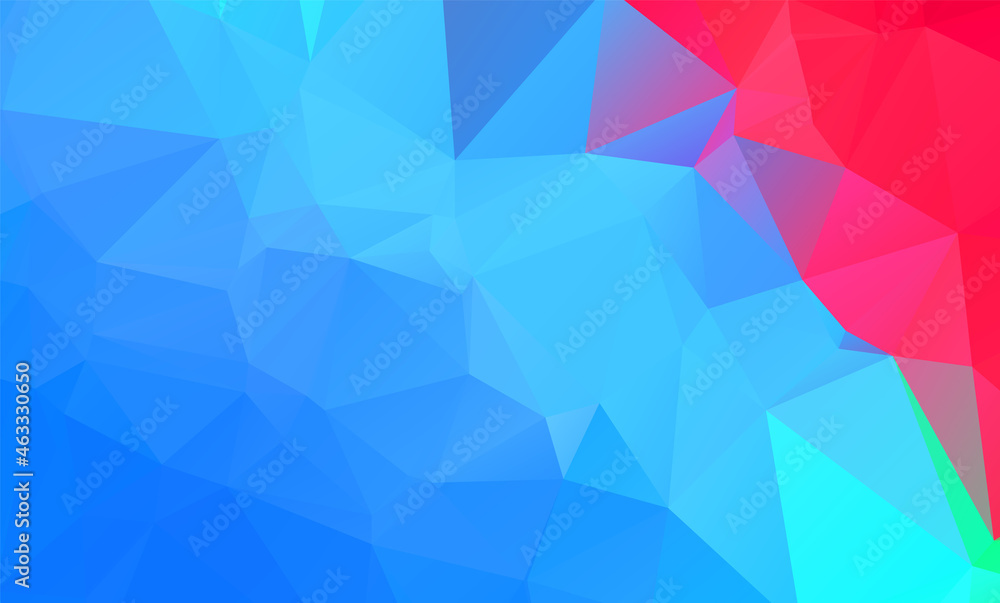 low poly geometric background with abstract pattern made of color light blue and red shapes low poly geometric background with abstract pattern made of color light blue and red shapes