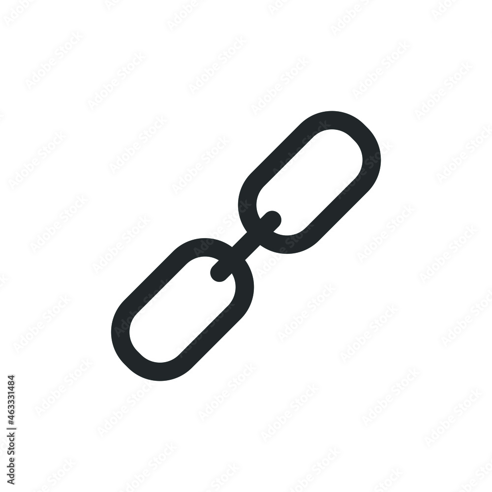Chain_link vector icon illustration sign Chain_link vector icon illustration sign