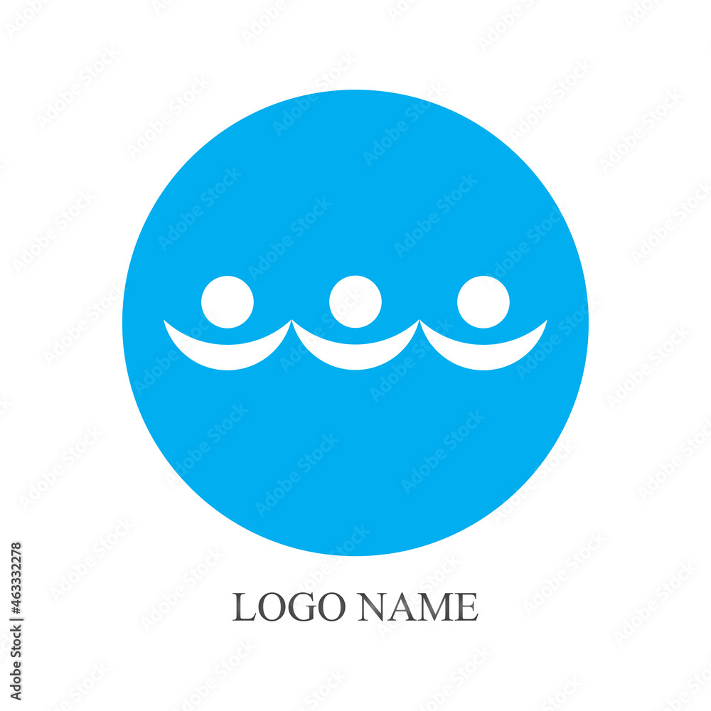 Community, network and social icon design template Community, network and social icon design template