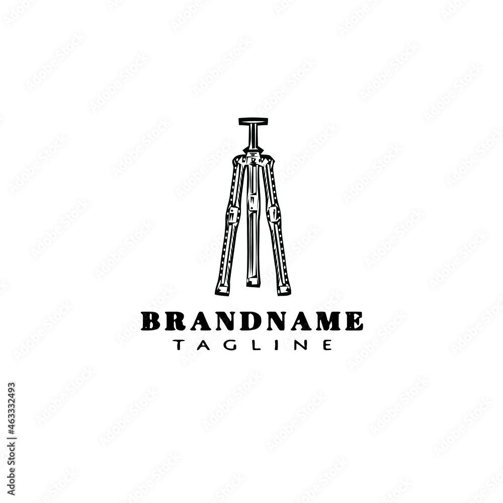 tripod logo flat icon design template black isolated vector illustration tripod logo flat icon design template black isolated vector illustration