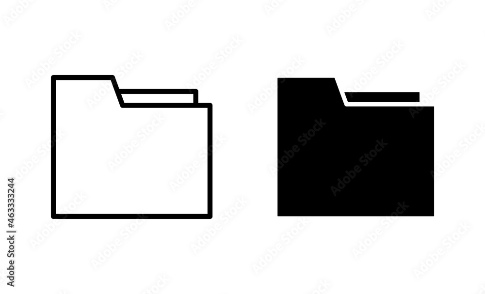 Folder icons set. folder sign and symbol Folder icons set. folder sign and symbol